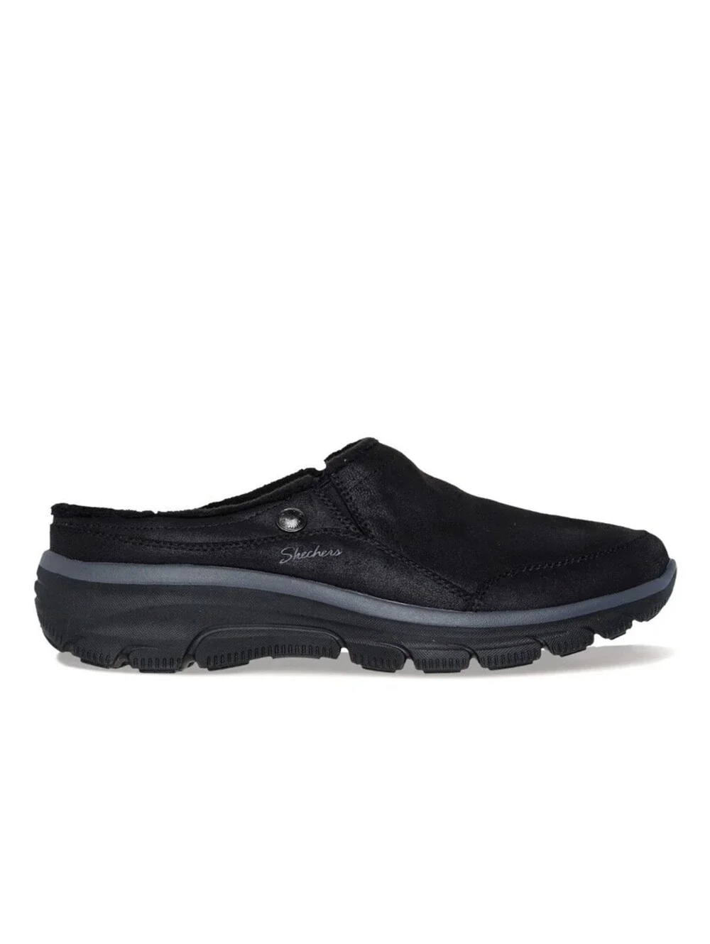 Skechers Women 9.5 Relaxed Fit: Easy Going - Latte 2 167870-Black Fabric